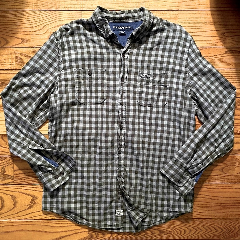 Polo Ralph Lauren Plaid Long Sleeve Mens Large